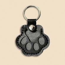 1pc Pet Hair Storage Keychain, Cute Dog Paw Shape, Collect & Store Cat/Dog Hair Keepsake, Suitable For Hanging On Baby, Keys, Mobile Phone Cases