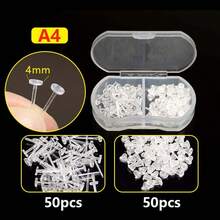 透明耳环，塑料耳环，简单隐形耳环，用于耳部感染，新款耳洞