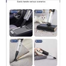 Akane 超轻有线吸尘器，线长 4-5 米，包含清洁刷卷、集尘器、缝隙和室内装饰工具、可拆卸手持式吸尘器、适用于硬地板的多功能真空拖把、边缘清洁、自清洁和热风干燥 - 查看 9