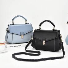 Women Crossbody - 卡其方格 - 查看 4