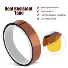 3PCS 33M 20mm Kapton Tape High Temperature Heat Resistant Polyimide 3D Printer - 2.0CM - View 8