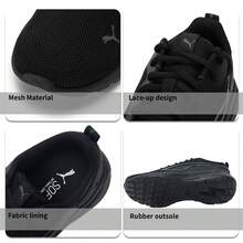 Puma Unisex All-Day Active Basic Series Casual Shoes, Comfortable Mesh Low-Top Sneakers 386269-01