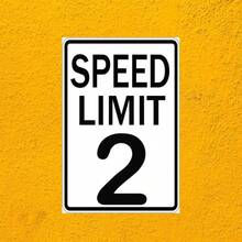 Speed Limit 2 Sign Two Fast Birthday Decor 2 Fast Birthday Decorations Funny Vintage Metal Signs 8x12 Inch - Color3 - View 5