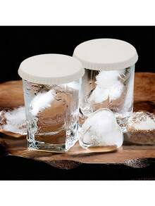 1/50/100/150个一次性纸杯盖，可堆叠玻璃可重复使用旅行浓缩咖啡杯盖 - 彩色 - 查看 6