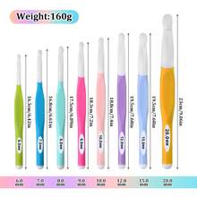 4pcs/8pcs/Set ABS Hook Head + TPR Handle 8.0-15.0mm/6.0-20.0mm Crochet Hook Set - Multicolor - View 13