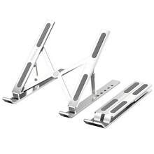Lenovo ZJA3 Aluminum Alloy Laptop Stand Aviation-Grade Metal Folding Design 360° Non-Slip And Stable Support Fully Compatible With 10-17 Inches Lift And Adjust For Office/Gaming Use Efficient Open Heat Dissipation - Silver - View 5