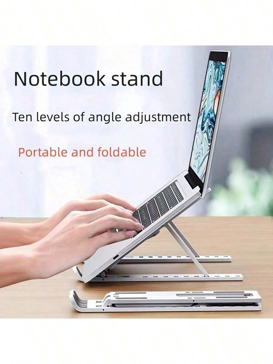1pc Portable Laptop Stand, Height-Adjustable Desktop, Laptop Heat Dissipation, Foldable Tablet Stand, Storage Rack