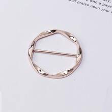 1/2/6 Stücke Damen Zinklegierung einfache geometrische Spiral-Schalbrosche