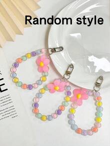 花卉油画风格透明艺术手机壳，带可拆卸手链带，适用于 16/11/16pro/16plus/16promax/16e/15Promax/13/14/12/XS/XR/7G/8P、Galaxy S25/S25PLUS/S25 Ultra/A16/A36/A26/A56/A50/A12/A32/A52/A72/A51/A21S/A13/A14/S24/S24PLUS/S24Ultra/S20/S23/S22/A53/S20FE/S21/、11/12Pro/12/12X/13Pro/14Pro/15Pro/X3pro/、Redmi 10/9/Note9/12c/Note11pro/Note8Pro/9C/9a，防震保护手机壳 - 彩色 - 查看 4