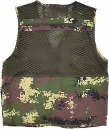 Men's Mesh Breathable Openwork Camouflage Journalist Photographer Fishing Vest Waistcoat CoatChristmas FW4R - Ngụy trang màu xanh lá cây - Xem 5