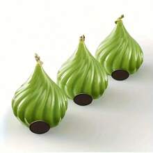 [ 1 套 ] 硅胶火焰形巧克力普通模具，不粘、防锈、防刮、户外，用于烘焙、制作玛德琳娜蛋糕、糖果、果冻、冰块、蛋糕、甜点装饰