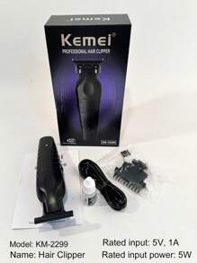 Kemei Kemei KM-2299 Tondeuse à cheveux Sculpture Zéro Écarté 0mm pour Hommes Machine de Coupe de Cheveux Professionnel Machine de Coupe de Cheveux Électrique Rechargeable Tondeuse Barber Shaver Barbe