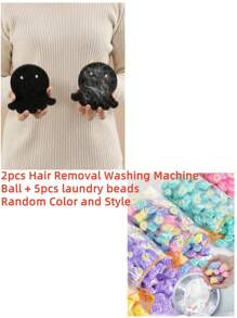 10/5/3/2/1pc Pet Hair Removal Washing Machine Balls, Fluffy Laundry Balls - Anti, Washing Machine Cleaning Ball,Reusable & Durable Lint Catcher, Keeps Clothes & Bedding Fur-Free, Essential For Pet Owners- Enhance Your Laundry Experience(Random Color And Style)