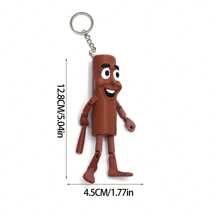 Beweegbare arm en scharnierende figuur sleutelhanger