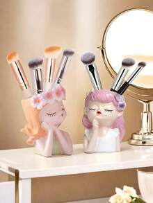 1pc Creative Little Fairy Makeup Brush Storage Tube Bàn trang điểm Phấn mắt Bút chì kẻ mày Cọ bút chì Giá lưu trữ, Đồ trang trí văn phòng cao cấp sang trọng nhẹ cho bé gái, Quà tặng lưu trữ để bàn hình trái tim nữ tính cho bé gái, Quà tặng tốt nhất, Mùa đông, Đồ trang trí, Nhà, Đồ trang trí đám cưới, Đồ trang trí nhà cửa, Hộp đựng đồ trang sức, Đồ trang trí tiệc Ngày lễ tình nhân Sinh nhật, Cho ngày lễ Bãi biển, Bộ sưu tập phòng tắm, Bộ sưu tập phòng ngủ, Sức chứa lớn - 2 tùy chọn màu sắc - Xem 21