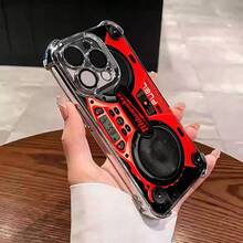 Designed For IPhone 16/15/14/13/12/11 Xs Pro Max Plus Phone Case Luxury Electroplated Clear Drop Protection Four Corner Anti Shockproof Protective Limited Edition Men Girl Western Tify Case Cover Milwaukee Tool M18 Fuel 07v-I102 Collection - 黑色 - 查看 4