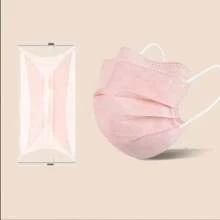 50/30/10pcs Cute Women's Fashion New Style Breathable 3-Layer V-Shaped Adult Face Mask With Independent Packaging, Fashionable, Breathable, Macaroon Color