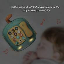 1 caja Juguetes de teléfono para bebés, juguetes musicales para bebés, juguetes musicales de coche para bebés, juguetes para niños y niñas, teléfonos de juego para niños, juguetes educativos para el desarrollo infantil, juguetes con luz con cara de gato linda, regalo para niños