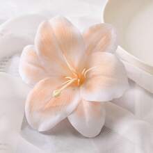 7pcs/1 Set Faux Lily Flower Hair Clips, Boho Style Side Bangs Hair Clips, Sweet Beach Holiday Decorative Hair Accessories, Delicate Floral Duck Clip Hair Pins, Suitable For Daily Wear And Beach Photo Shoot, Summer Accessories, Travel, Claw Clips, Alligator Hair Clip, Hair Slide, Hair Claws, Vacation Outfits Woman