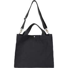 Heavy Duty Canvas Extra Large Shoulder Crossbody Bag Grocery Shopping Bag Beach Tote Multi Purpose Daily Use-0029 - màu đen - Xem 3