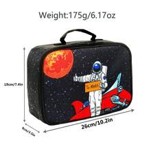 Reusable Insulated Lunch Bag With Stylish Galaxy, Dinosaur, Astronaut Graphic Patterns, Suitable For Adults, Women, Men, Portable Food Tote For Work, Picnic, Outdoor, Road Tripback To School School Stuff Bag For School Lunch Bag For Women Cooler Bag Picnic Accessories School Accessories