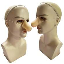 秃头男士头模特，眼镜帽子围巾男模特头，男模特头，男士训练头万圣节 - 彩色 - 查看 3