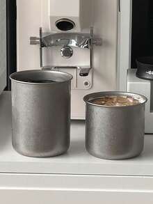 1 件复古不锈钢杯，工业风格水杯，果汁或冰饮料杯，哑光不锈钢咖啡杯 - 銀色 - 查看 2