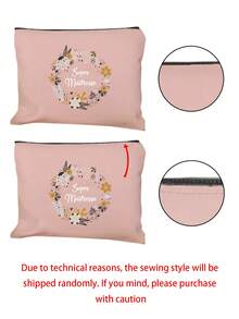 Cosmetic Bag, Linen Pencil Case For Teacher Assistant, College Dormitory Cosmetics Storage, Men's Travel, Simple Toiletries Washing Bag, Sports Decoration Bag, Gift Bag, Cosmetic Bag,Teacher's Day Gift, Reusable Makeup Bag, Women's Simple And Large Capacity Travel Makeup Bag - Multicolor - View 11