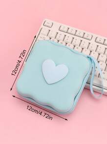 Cute Bow Candy Color Data Cable Protective Cover Data Cable Storage Protection Bag Data Cable Earphone Charger Digital Accessories Storage Box Anti-Fall Zipper Bag 6 Pieces Set Compatible With IPhone20W Fast Charging Head