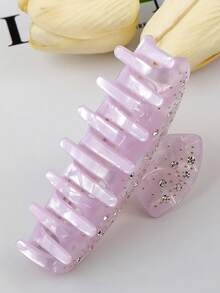 1 件轻奢醋酸纤维全钻高端发爪夹发夹发夹下巴夹发夹发束发夹发夹，适合女性日常旅行、聚会、旅行时作为发饰使用。发饰 - 彩色 - 查看 7