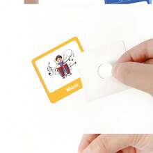 Lachilly 60PCS/Set Visual Schedule Cards, Daily Routine Chore Chart Symbol Cards For Kids Wall Classroom Home School Weekly Planner Day Night Bedtime Behavior Activity Chart Toddler Words Cards For Scheduling And Keeping Order, Reinforce Sense Of Time Of Children, Autism Learning Materials - Apricot - View 13