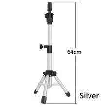 AliLeader 64cm 粉色迷你假髮架三腳架 - 專業美髮造型工具，適用於模特頭、訓練與假髮製作、萬聖節 - 粉色 - 查看 9