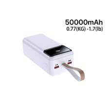 50000/30000mAh Portable Power Bank, Phone Battery Pack With 22W Fast Charger, LED Power Display/Camping Light/USB/Type-C Port, Compatible With IOS/Android Phones And Digital Devices, High Capacity Outdoor Emergency Backup Power Supply - Multicolor - View 8