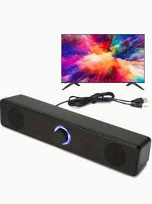 Barra de Sonido portátil bluetooth computadora cuaderno casa bocina altavoz inalámbrico sonido potente música multiuso hogar