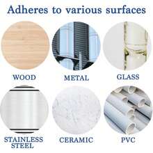 专业级铝箔胶带，2 英寸 x 30 英尺（10 码长），厚 5.3 毫米（2.4 毫米铝箔和 2.9 毫米背纸），适用于暖通空调、管道、金属修复、加热电缆应用等 - 銀色 - 查看 3