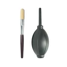 Cepillo de limpieza para molinillo de café y soplador de aire para molinillo de café,áquina de espresso y accesorios de portafiltro KSJA - 2 pinceles - Ver 1