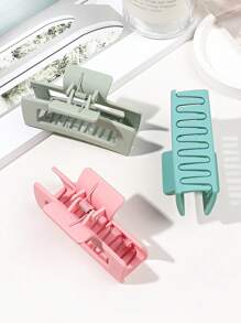 6 Pcs Spring & Summer Matte Pastel Color Medium Hair Claw Clips, Minimalist Everyday Versatile Claw Hair Accessories, School Stuff, College