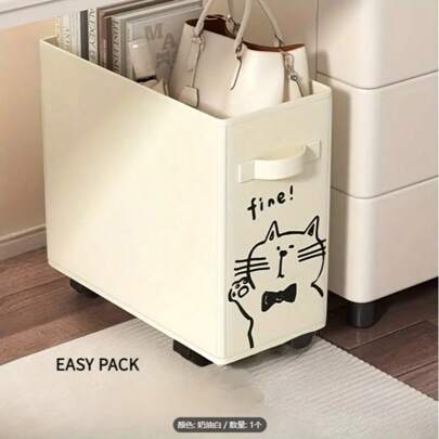 عربة تخزين متنقلة على عجلات - منظم مكتبي متنقل مناسب لمحطات العمل الأساسية ، رف تخزين متحرك قائم على الأرض في المدارس الداخلية ، وبنية من البوليستر ، مثالية لتنظيم الإمدادات والعناصر الصغيرة ، لوازم المكتب والإكسسوارات ، العودة إلى المدرسة ، لوازم المدرسة