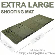 [便携式战术] 1件便携式射击垫1000D牛津布加厚野外战术遥控射击野外训练露营防潮加厚防潮隔热午睡垫 - 彩色 - 查看 3