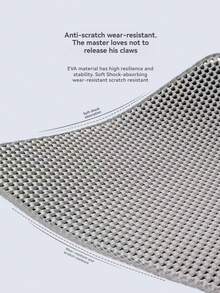 1pc Gray Cat Litter Mat - Double Layer Design, Washable Waterproof Mat With Flip Cover For Easy Cleaning, Available In 30*40cm/40*50cm/45*60cm/55*75cm/60*90cm (Multiple Sizes), Suitable For Various Cat Litter Box Sizes - Multicolor - View 11