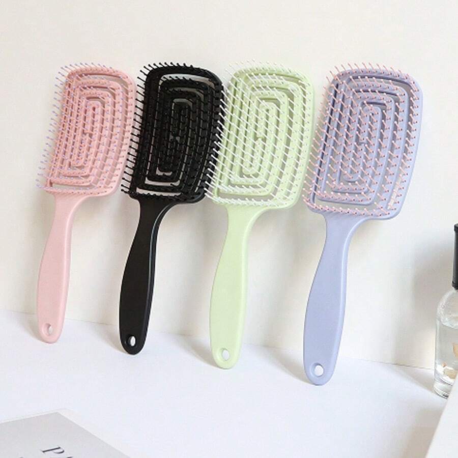1pc Mosquito-Repellent Hollow Comb Detangling Brush For Wet/Dry Hair, Suitable For All Hair Types ,Hair Styling Tools Hair Accessories Beauty Home Bedroom Decor - Multicolor - View 1
