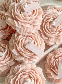 1pc Peony Flower Silicone Candle Mold, Suitable For Making 3D Floral Candles, Scented Stone, Resin Crafts And Other Handmade Items, Decor For Home, Mother's Day, Festivals, Parties