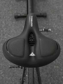 TOSUOD Super Soft Thick Shock-Absorbing Bicycle Saddle - Mountain Bike Seat Cushion, Black With Red Accents, Comfortable Adult Cycling Accessory, Mountain Biking Comfort Experience | Comfortable Bicycle Seat Cushion | Shock-Absorbing Function, Bicycle Seat Cushion - Black - View 9