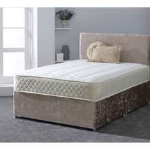 Starlight Beds Close Flame Hybrid Mattress - Soft Feel, Memory Foam & Spring Support, Deep Quilted Plush Sleep Surface, Durable Design With Modern Grey Border For Added Comfort - White - View 2