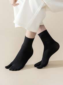 1/2/4 pares de calcetines ligeros hasta el tobillo con separador de dedos para hombre, transpirables y cómodos, para el verano