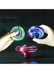1pc/2pcs Levitating Finger Spinner, Air Power Gyro Spinner With Free Flight Rotation, Creative Sensor Flying Toy For Teens