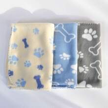 بطانية حيوانات أليفة للكلاب والقطط، ناعمة اللمسة، بطانية شتوية، سرير حيوان أليف دافئ، خفيفة الوزن ومنفذة للهواء، قابلة للغسيل