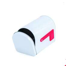 1pc Christmas Mailbox Tin Box, Gift Mailbox Tin Can, Mailbox Tin Can, Graduation Gift Storage Box, Halloween & Christmas Gift Storage Mailbox