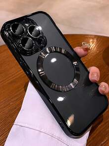 豪华电镀磁性手机壳兼容 IP 16 15 14 13 12 11 Pro Max 16 15 14 Plus 磁性无线充电防震手机壳手机保护套男孩和女孩透明磁性保险杠手机壳