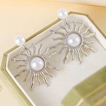 1 Pair/Set Retro Design Elegant Sun Ladies Earrings, Suitable For Summer, Beach, Party, Wedding, Daily Wear, Festival, Valentine's Day, Mother's Day, Gift